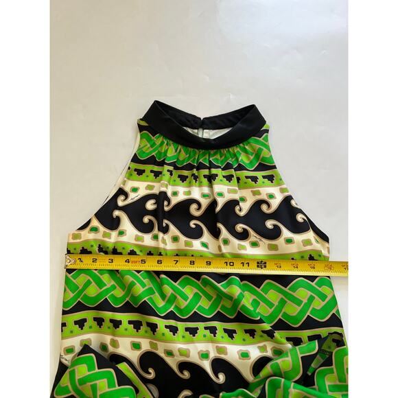 Milly New York Geometric Chain Pattern Shift Mini Dress Size 4 Chic Event - Picture 5 of 16